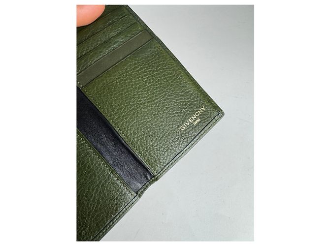 Vintage Givenchy Leather Card Holder Green - view 5