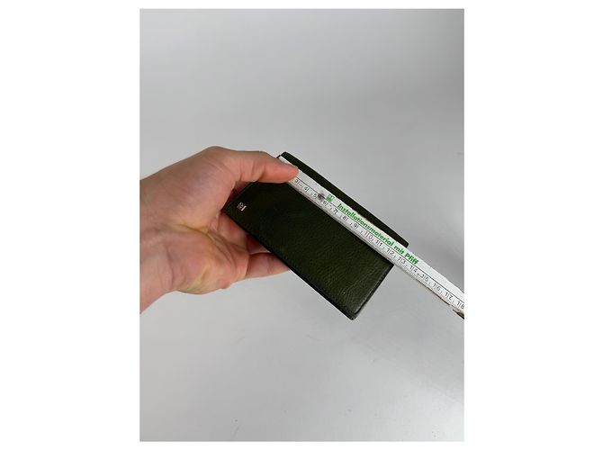 Vintage Givenchy Leather Card Holder Green - view 7