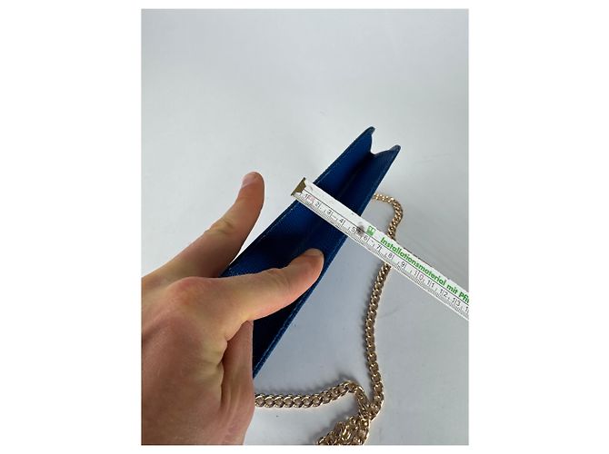 Vintage Givenchy 4G Leder Tasche Blau - Ansicht 12