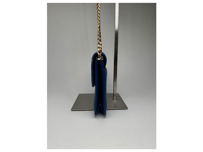 Vintage Givenchy 4G Leder Tasche Blau - Ansicht 15