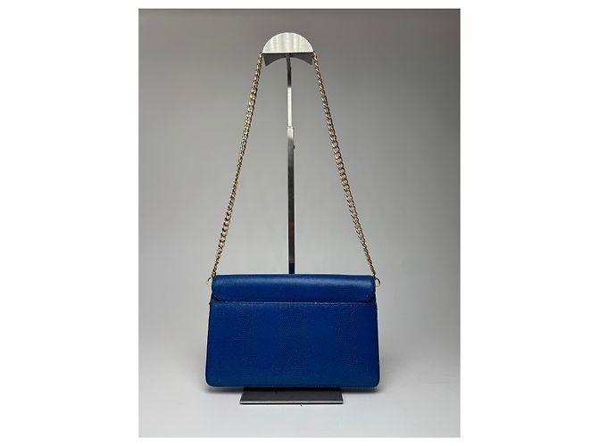 Vintage Givenchy 4G Leder Tasche Blau - Ansicht 3