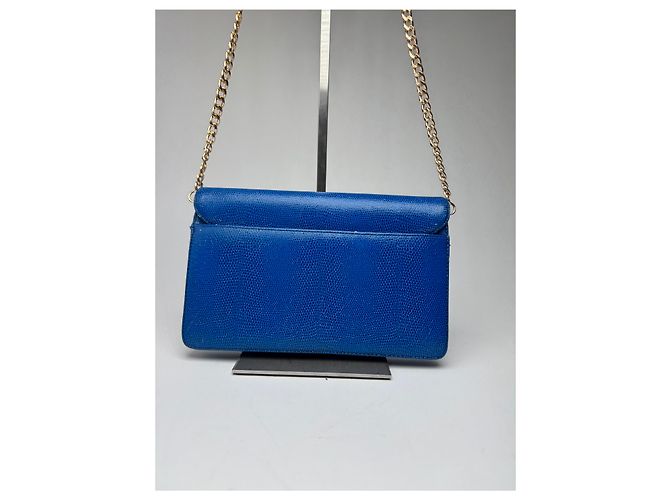 Vintage Givenchy 4G Leder Tasche Blau - Ansicht 8