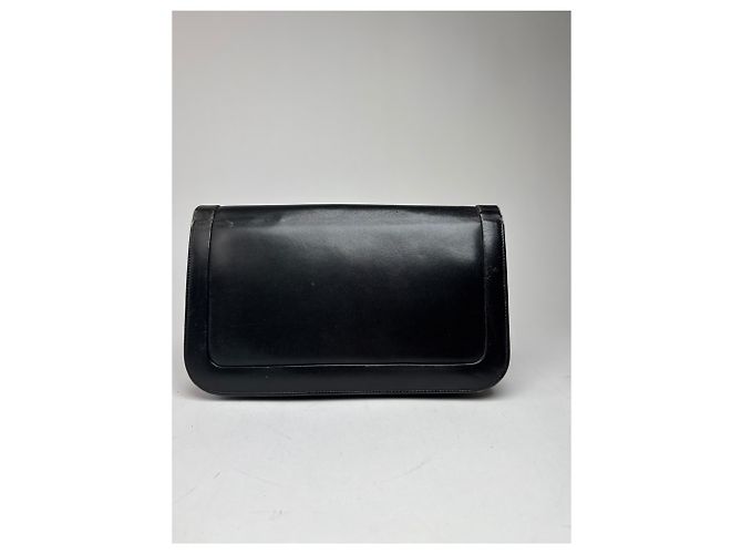 Clutch in pelle vintage Givenchy nera Nero - vista 2