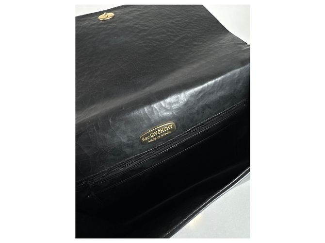 Clutch in pelle vintage Givenchy nera Nero - vista 5