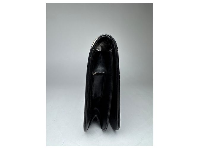 Clutch in pelle vintage Givenchy nera Nero - vista 7