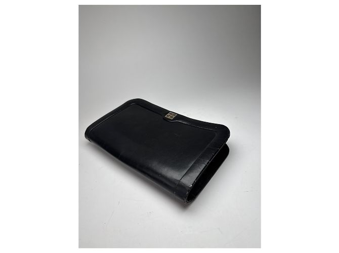 Clutch in pelle vintage Givenchy nera Nero - vista 8