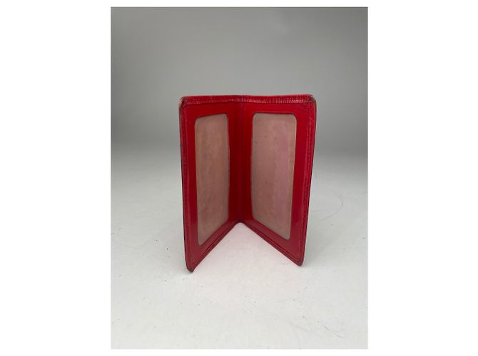 Vintage Louis Vuitton EPI leather Card Holder Red - view 10