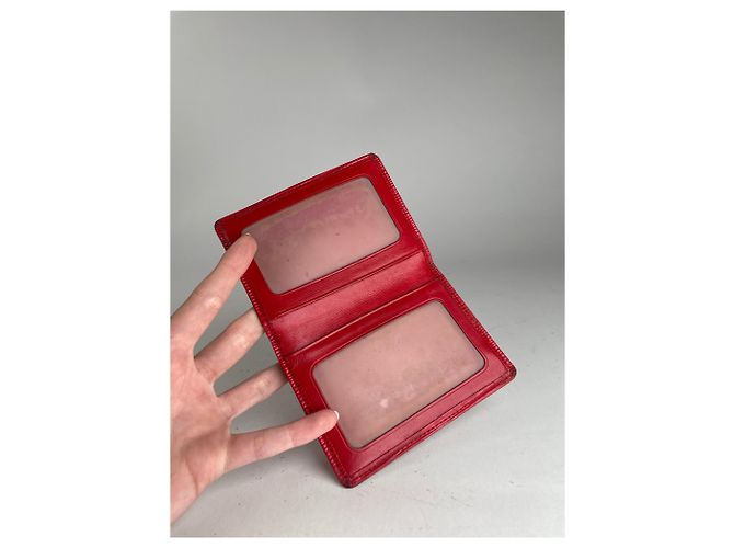 Vintage Louis Vuitton EPI leather Card Holder Red - view 3