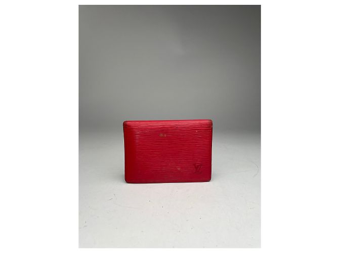 Vintage Louis Vuitton EPI leather Card Holder Red - view 6