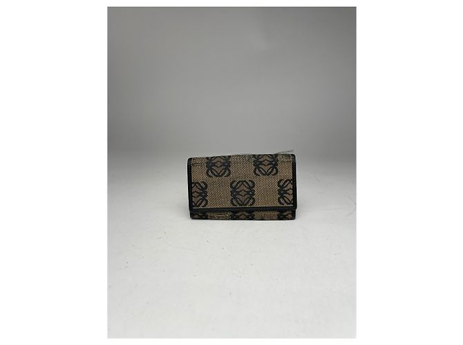Vintage Loewe Madrid Monogram Key Holder Brown - view 13