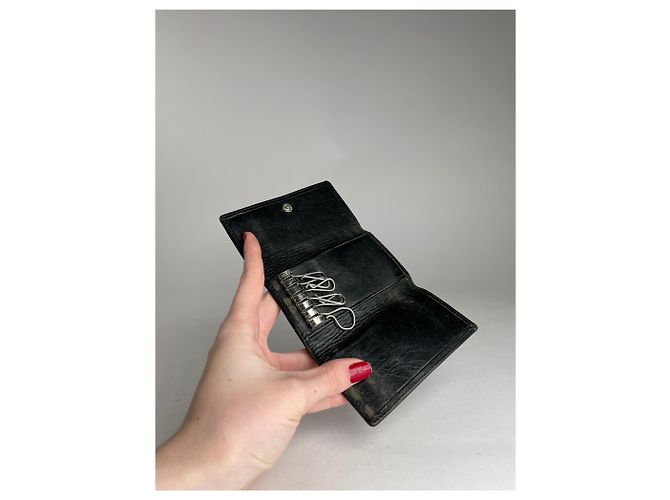 Vintage Loewe Madrid Monogram Key Holder Brown - view 14