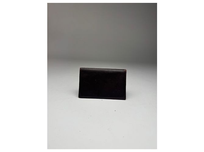 Vintage Givenchy Leather Card Holder Brown - view 3