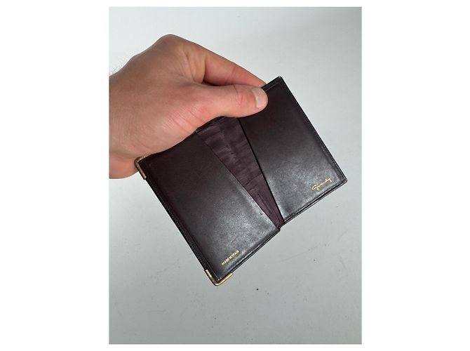 Vintage Givenchy Leather Card Holder Brown - view 4