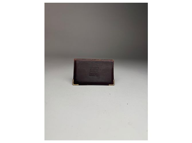 Vintage Givenchy Leather Card Holder Brown - view 9