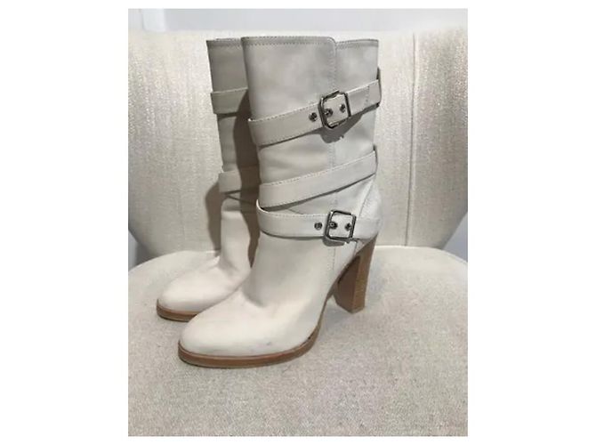 Botas GIANVITO ROSSI T.EU 37.5 Cuero Beige - vista 2