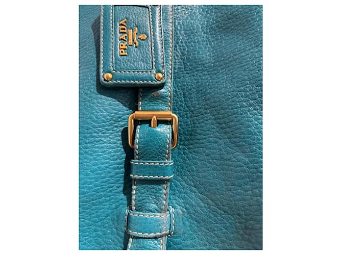 PRADA Bolsos T. Cuero Azul - vista 10