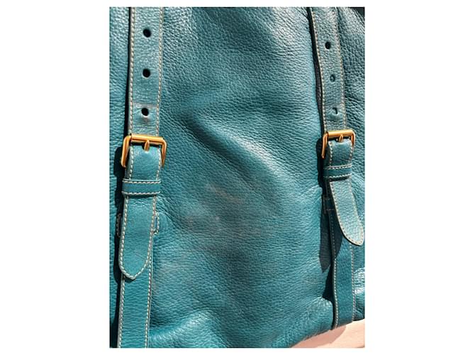 PRADA Bolsos T. Cuero Azul - vista 11