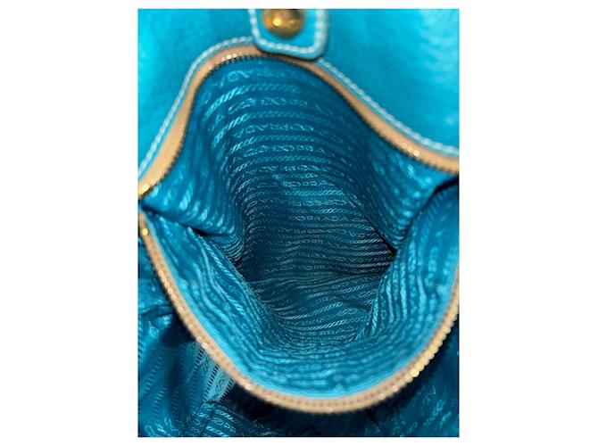 PRADA Bolsos T. Cuero Azul - vista 13