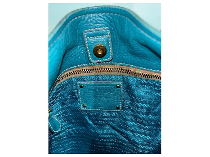 PRADA Bolsos T. Cuero Azul - vista 15