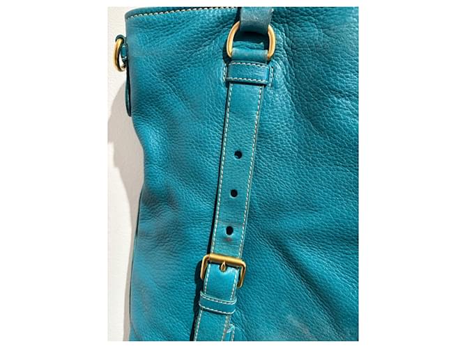 PRADA Bolsos T. Cuero Azul - vista 6