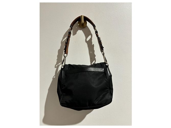 Double PRADA Handtaschen T. Synthetisch Schwarz - Ansicht 2