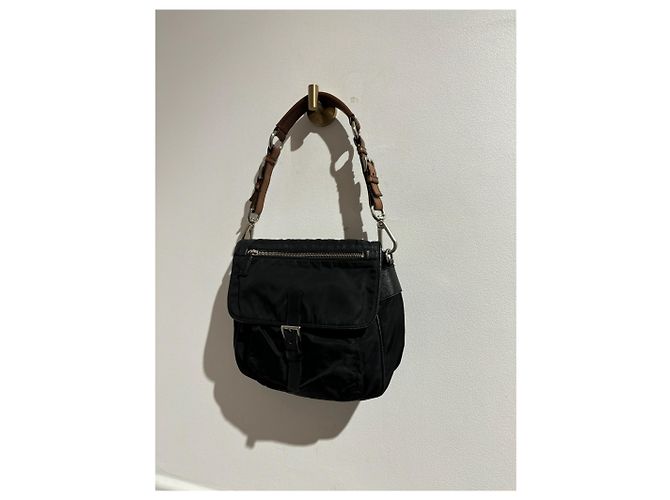 Double PRADA Handtaschen T. Synthetisch Schwarz - Ansicht 3