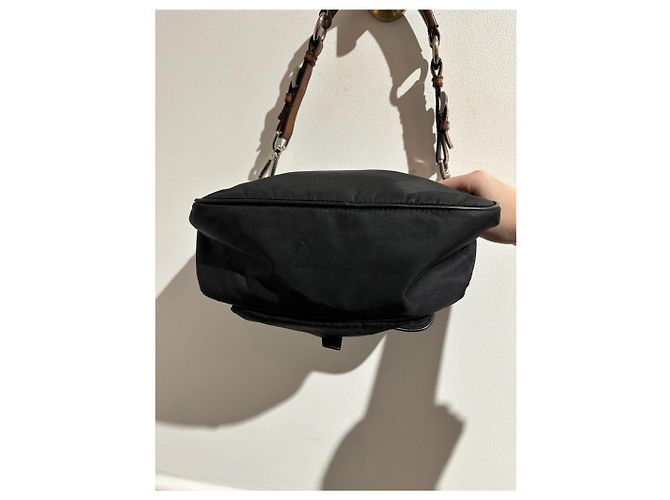 Double PRADA Handtaschen T. Synthetisch Schwarz - Ansicht 6