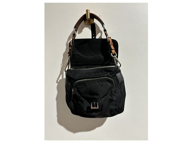 Double PRADA Handtaschen T. Synthetisch Schwarz - Ansicht 8