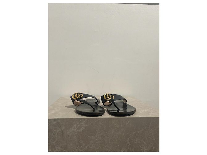 Sandali GUCCI T.EU 37 Pelle Nero - vista 3
