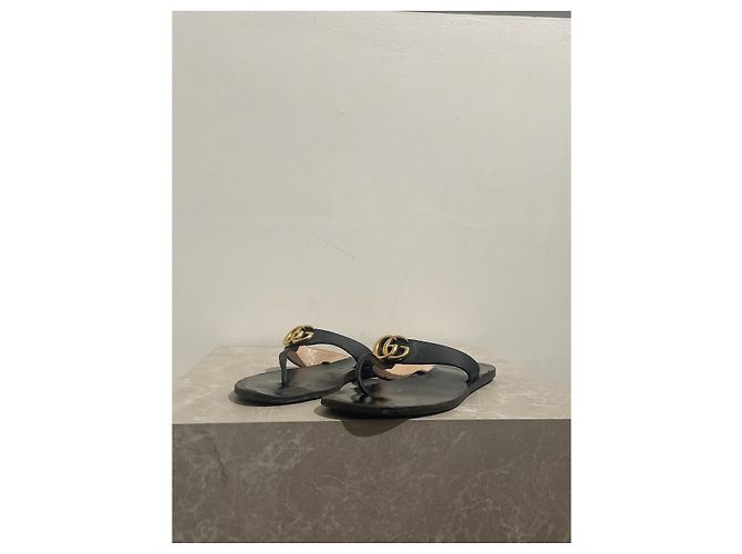Sandali GUCCI T.EU 37 Pelle Nero - vista 4