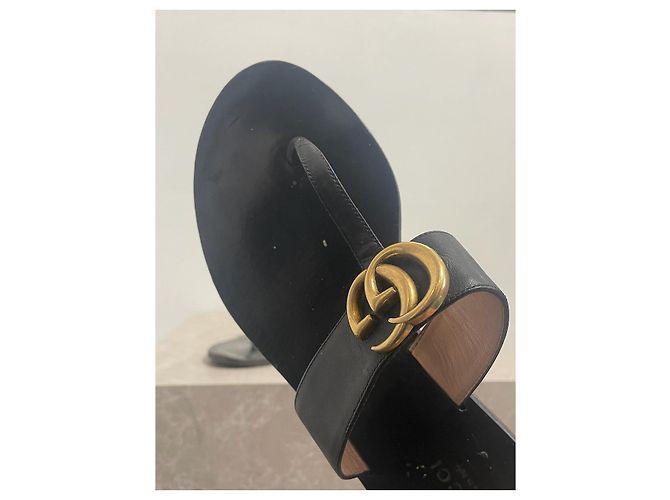 Sandali GUCCI T.EU 37 Pelle Nero - vista 5