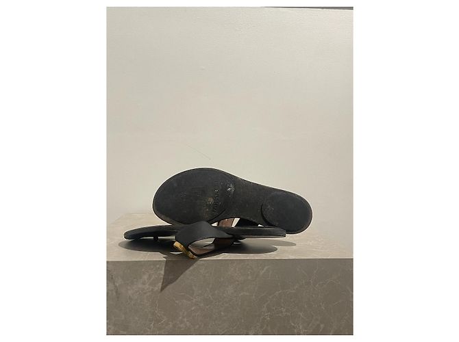 Sandali GUCCI T.EU 37 Pelle Nero - vista 7