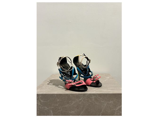 Sandali ROGER VIVIER T.EU 37 Pelle Multicolore - vista 4