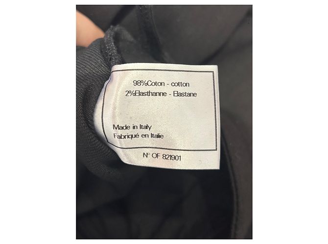 Jeans CHANEL T.FR 42 Algodão Preto - vista 7
