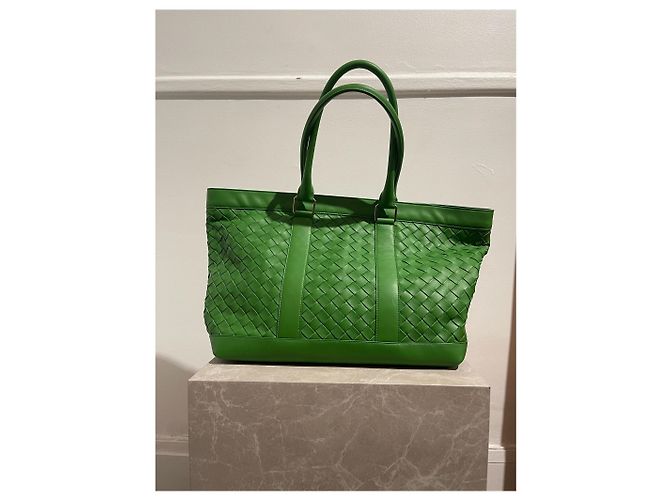 BOTTEGA VENETA Borse T. Pelle Verde - vista 3