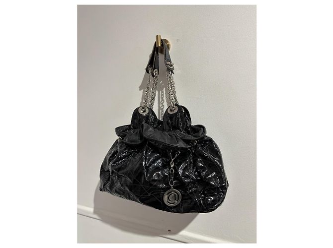 Cannage Borse DIOR T. Pelle verniciata Nero - vista 2