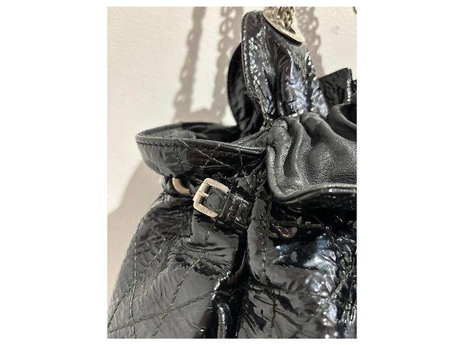 Cannage Borse DIOR T. Pelle verniciata Nero - vista 5