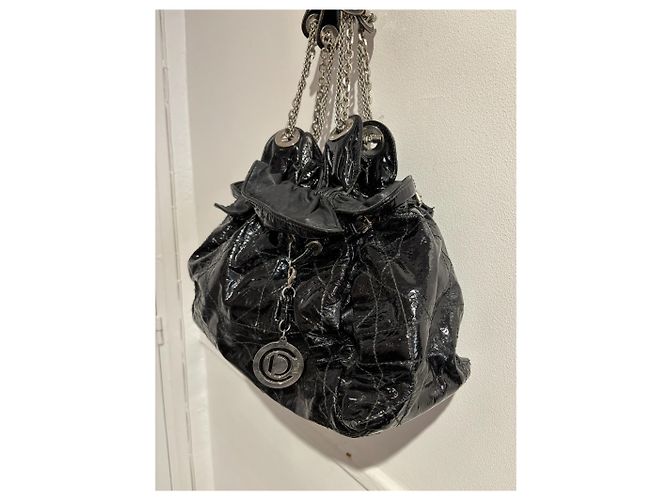 Cannage Borse DIOR T. Pelle verniciata Nero - vista 7