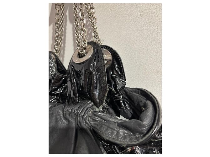 Cannage Borse DIOR T. Pelle verniciata Nero - vista 8