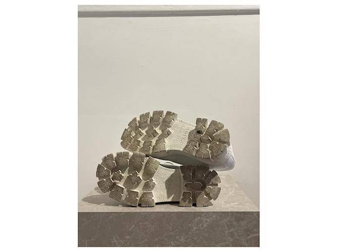 PRADA Mules e zoccoli T.EU 37.5 Pelle Bianco - vista 5