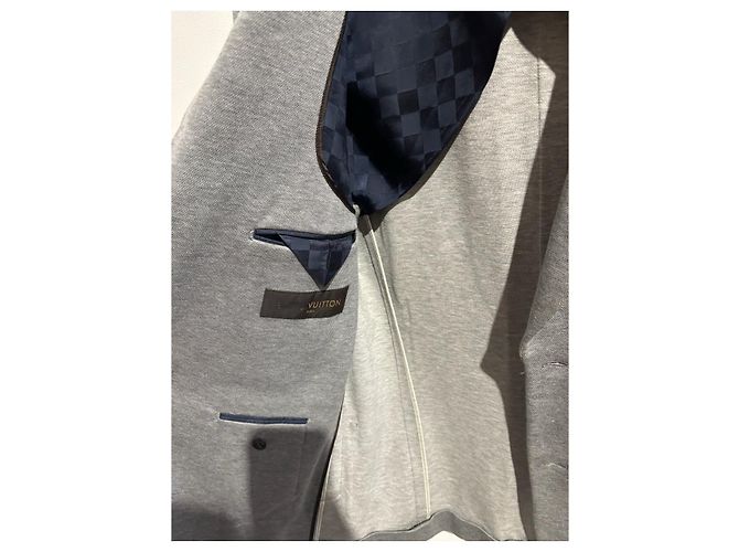 Giacca LOUIS VUITTON T.International M in cotone Grigio - vista 4
