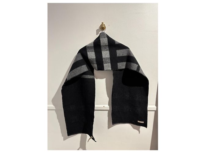 Sciarpe BURBERRY T. Lana Nero - vista 2
