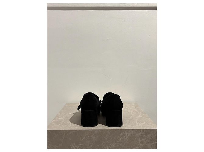 PRADA Tacchi T.EU 38.5 Camoscio Nero - vista 4