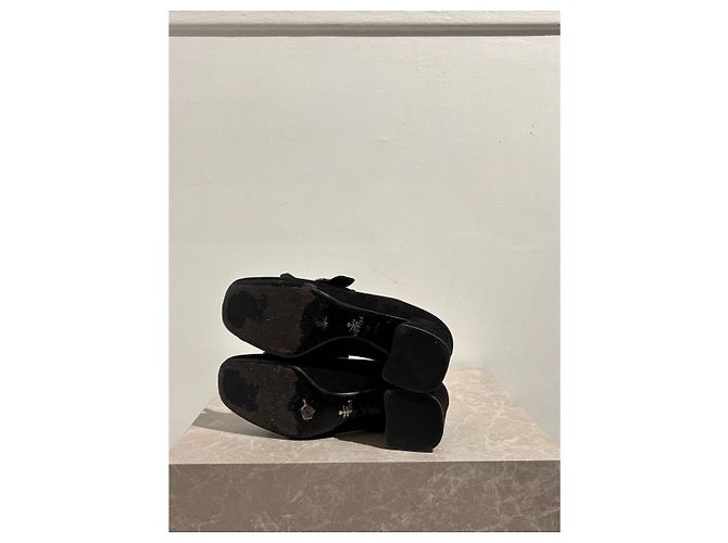 PRADA Tacchi T.EU 38.5 Camoscio Nero - vista 5