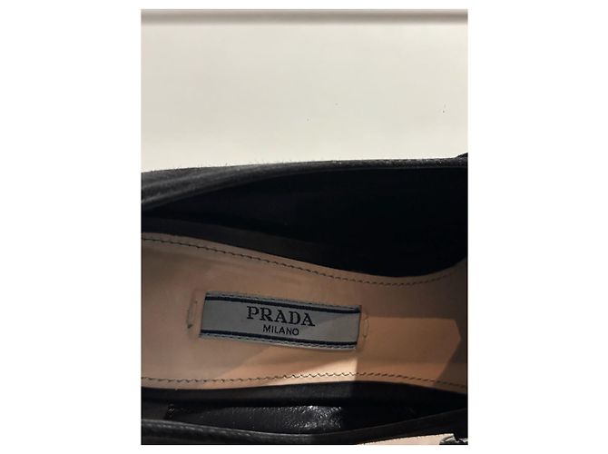PRADA Tacchi T.EU 38.5 Camoscio Nero - vista 6