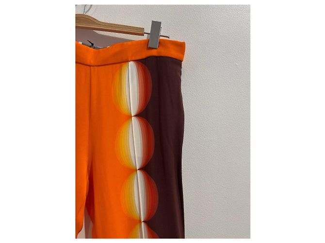 Autre Marque Pantalón Marco de Vincenzo T.38 Nuevo Naranja - vista 3
