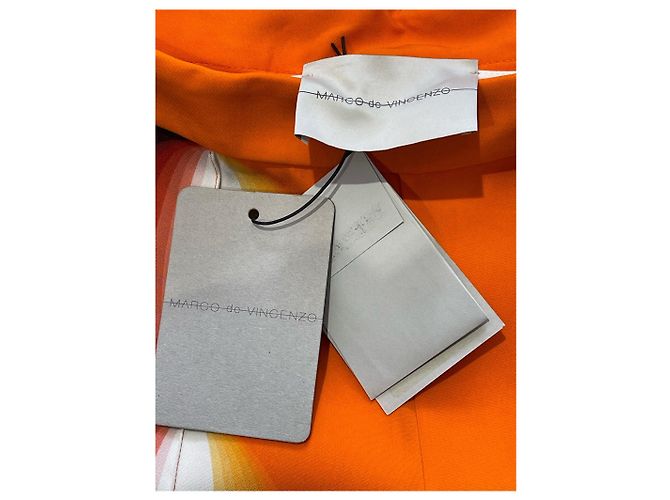 Autre Marque Pantalón Marco de Vincenzo T.38 Nuevo Naranja - vista 5