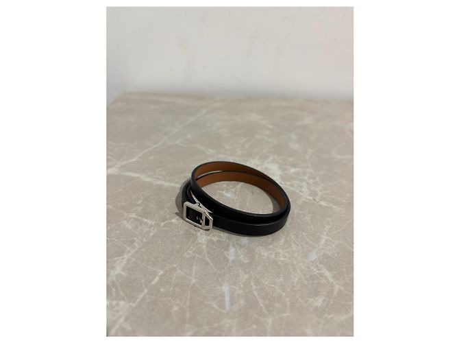 Hermès HERMES Schmuck T. Leder Schwarz - Ansicht 3