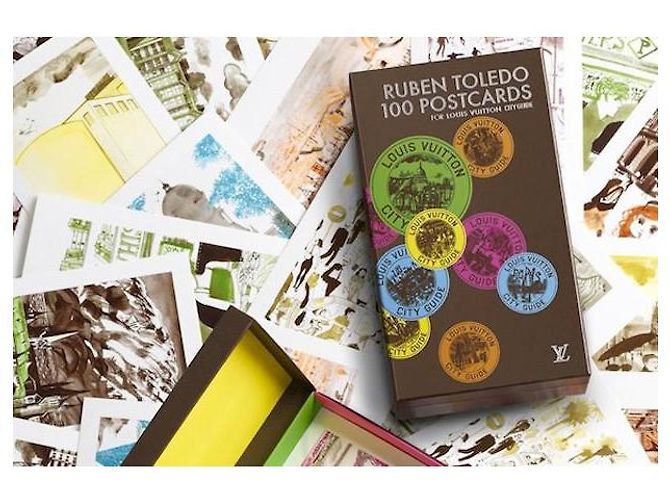 LOUIS VUITTON Ruben TOLEDO Postcards from the World Collection Brown - view 13