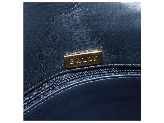 BALLY Borsa a Spalla in Pelle Trapuntata con Catena Nera Oro Auth JB009 Nero D'oro - vista 16